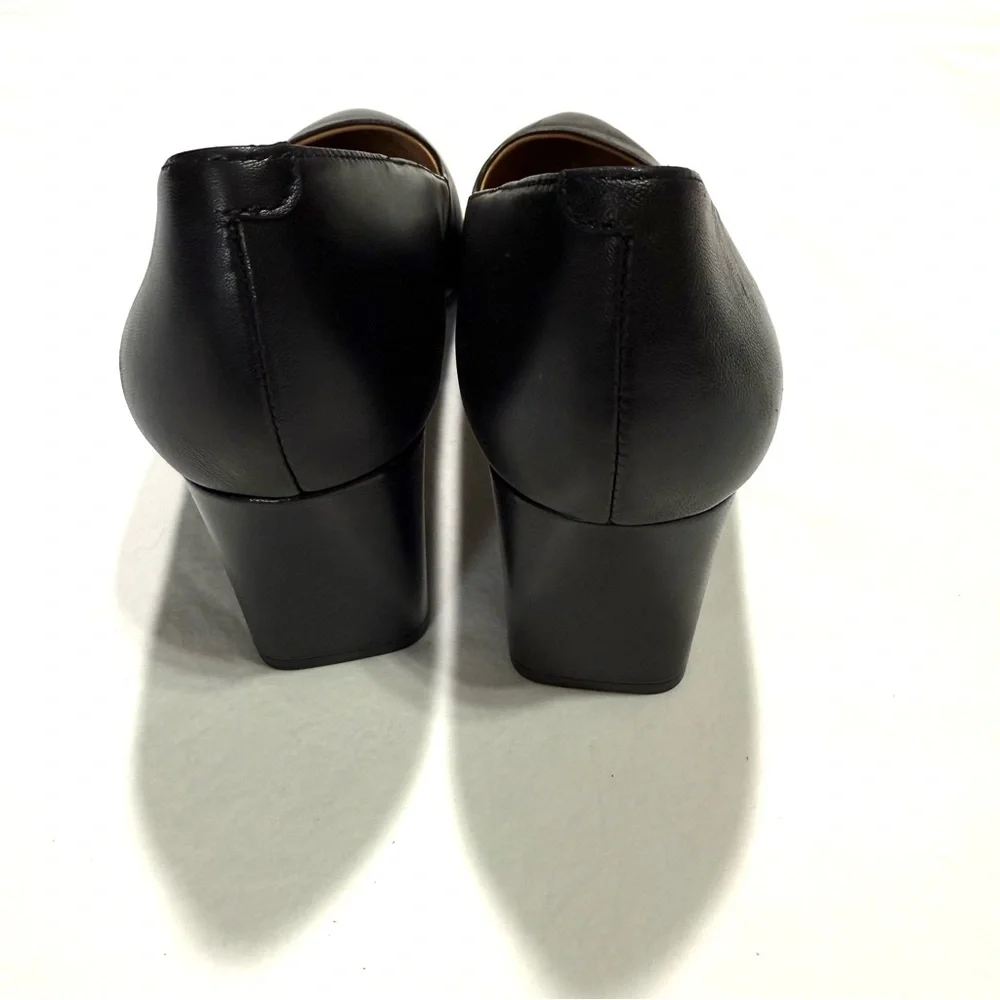Johnston & Murphy Vicki Block Pump Sz 8.5 Leather Office Professional Classic